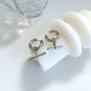 Stainless Steel Bar Earrings (Water-Resistant)